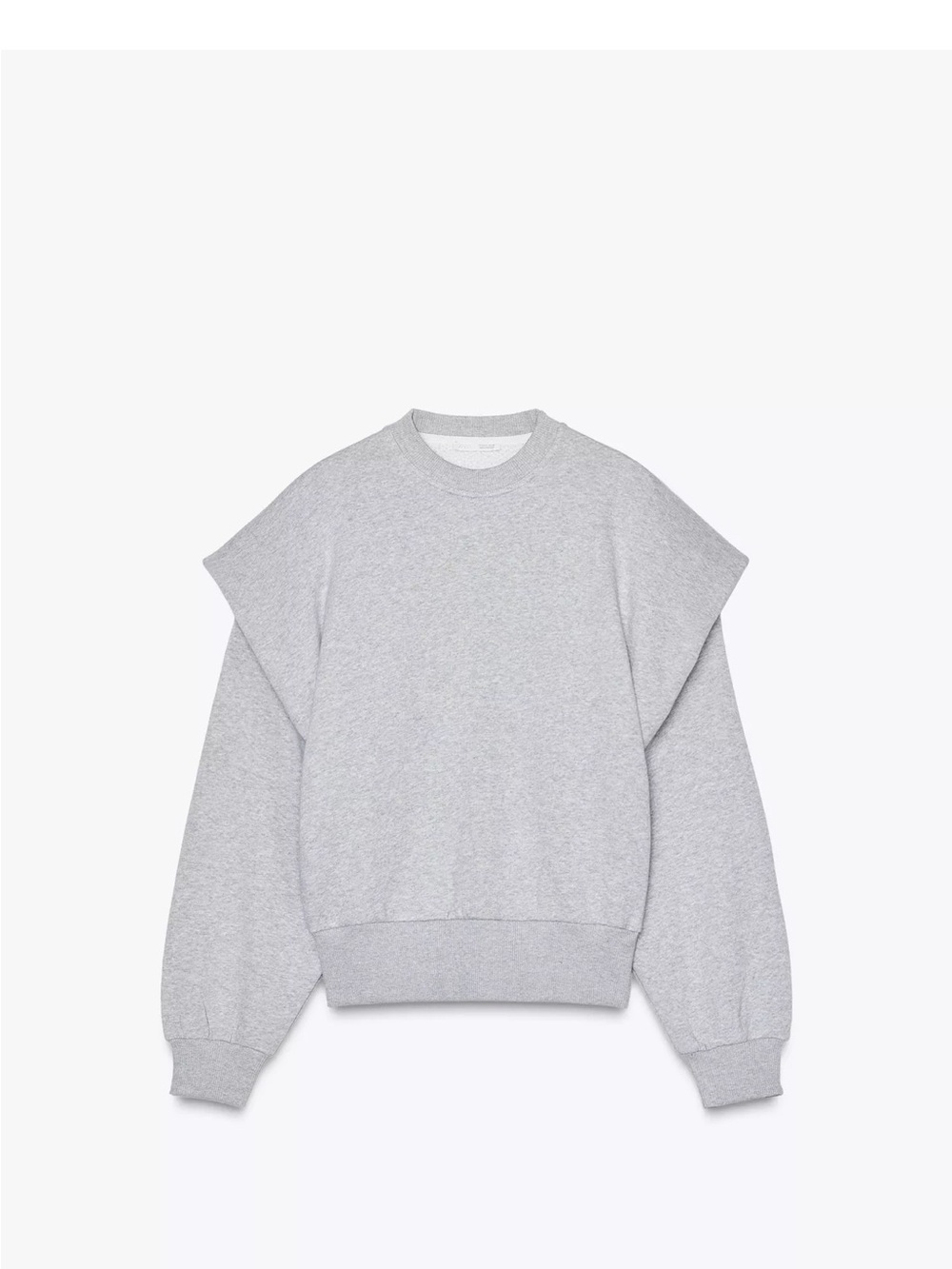 Zara Light Gray Crewneck Sweater Size M